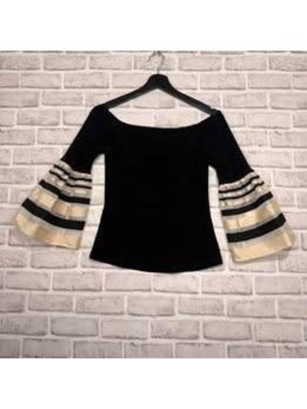 Joseph Ribkoff Tee With Ruffled Cuffs‎ Style 181912 Women's 4